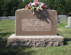 Mary Ann “Maxie” <I>Brady</I> Brady 