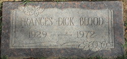 Frances <I>Dick</I> Blood 
