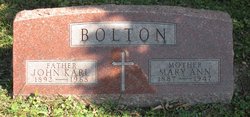 Mary Ann <I>Boyle</I> Bolton 