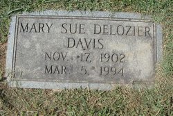 Mary Sue <I>DeLozier</I> Davis 