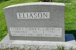 Esther <I>Eliason</I> Anderson 