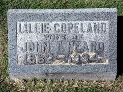 Lillie <I>Copeland</I> Heard 