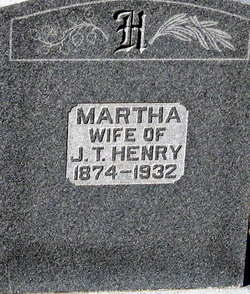 Martha Mattie “Aunt Matt” <I>Jones</I> Henry 