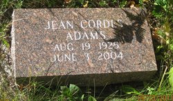 Jean <I>Cordes</I> Adams 
