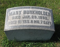 Mary “Polly” <I>Reed</I> Burkholder 