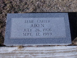 Lexie Mae <I>Carter</I> Aiken 
