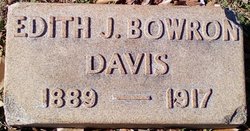 Edith Josephine <I>Bowron</I> Davis 