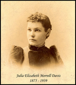 Julia Elizabeth “Libbie” <I>Morrell</I> Davis 