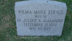 Wilma <I>Marx</I> Alexander 
