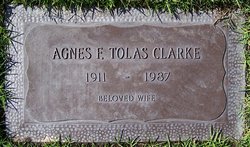 Agnes Florence <I>Tolas</I> Clarke 