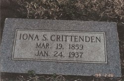 Iona Senora “Nora” <I>Dixon</I> Crittenden 