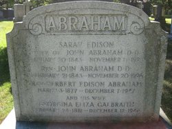 Sarah <I>Edison</I> Abraham 