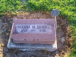 Bertha Melissa <I>Miller</I> Dewitt 