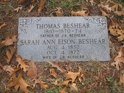 Sarah Ann <I>Eison</I> Beshear 