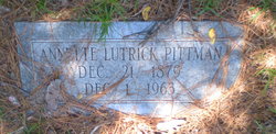 Annette <I>Lutrick</I> Pittman 
