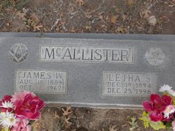 Letha <I>Slater</I> McAllister 