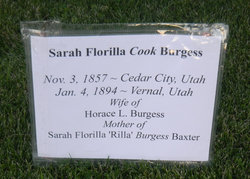 Sarah Florilla <I>Cook</I> Burgess 