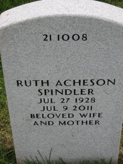 Ruth A <I>Acheson</I> Spindler 
