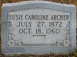 Susan Caroline “Susie” <I>McCammon</I> Archer 
