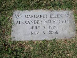Margaret Ellen <I>Alexander</I> McLaughlin 