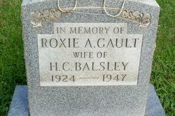 Roxie Ann <I>Gault</I> Balsley 