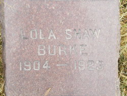 Lola Belle <I>Shaw</I> Burke 