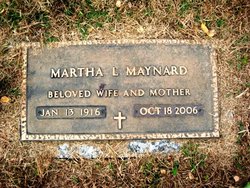 Martha L. <I>Matney</I> Maynard 