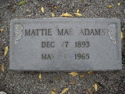 Mattie Mae <I>Simpler</I> Adams 