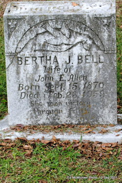 Bertha J <I>Bell</I> Allen 