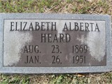 Elizabeth Alberta <I>Welch</I> Heard 