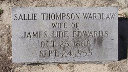 Sallie Thompson <I>Wardlaw</I> Edwards 