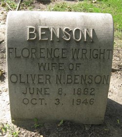 Florence <I>Wright</I> Benson 