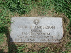 PFC Cecil Bernard Anderson 