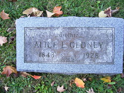 Alice Louisa <I>Macomber</I> Gedney 