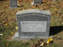 Martha Jane <I>McCoy</I> Page 