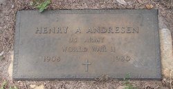 Henry A Andresen 