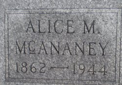 Alice M McAnaney 