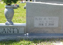Ruby Hilyer <I>Wells</I> Canty 