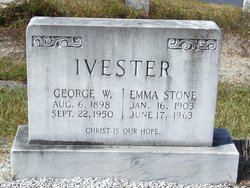 Emma <I>Stone</I> Ivester 