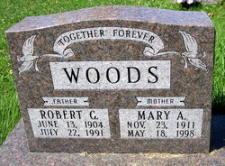 Mary A <I>Adams</I> Woods 