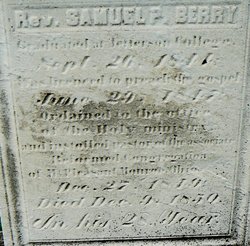 Rev Samuel P Berry 