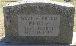Malcolm Edith “Maccie” <I>Brown</I> Bruce 