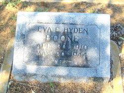 Eva Elizabeth <I>Hyden</I> Boone 