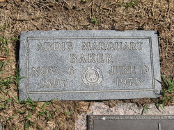 Addie Mae <I>Marquart</I> Baker 