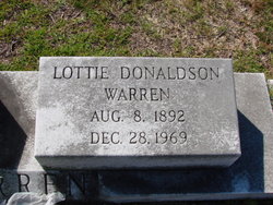 Lottie <I>Donaldson</I> Warren 