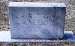 Caroline <I>Davis</I> Baltzegar 