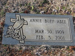 Anna Lee “Annie” <I>Stamey</I> Abee 
