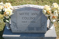 Mittie Ann <I>Mitchell</I> Collins 