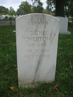 Sadie <I>Overton</I> Davis 