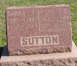 Sarah Ann <I>Kibler</I> Sutton 